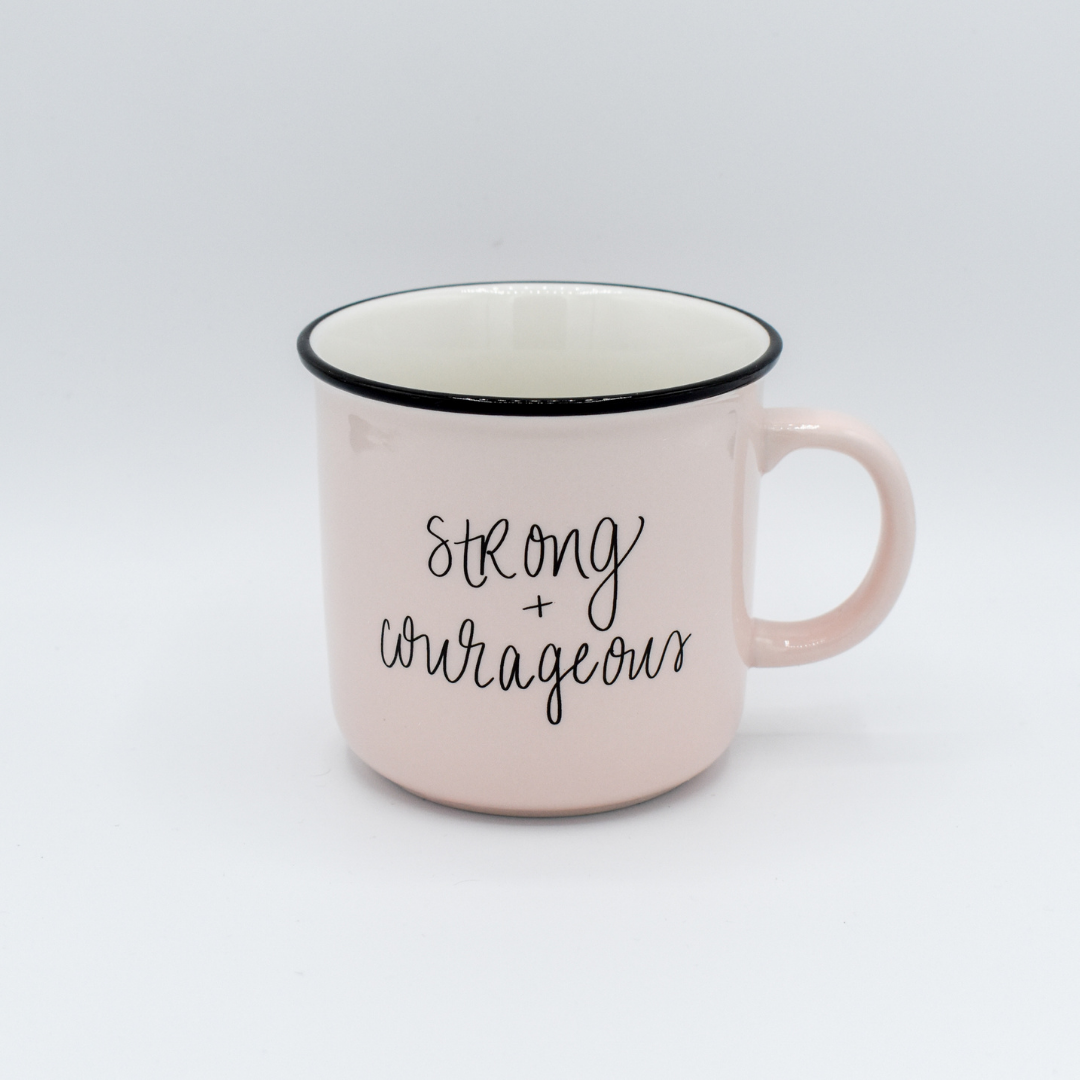 Strong and Courageous Campfire Coffee Mug